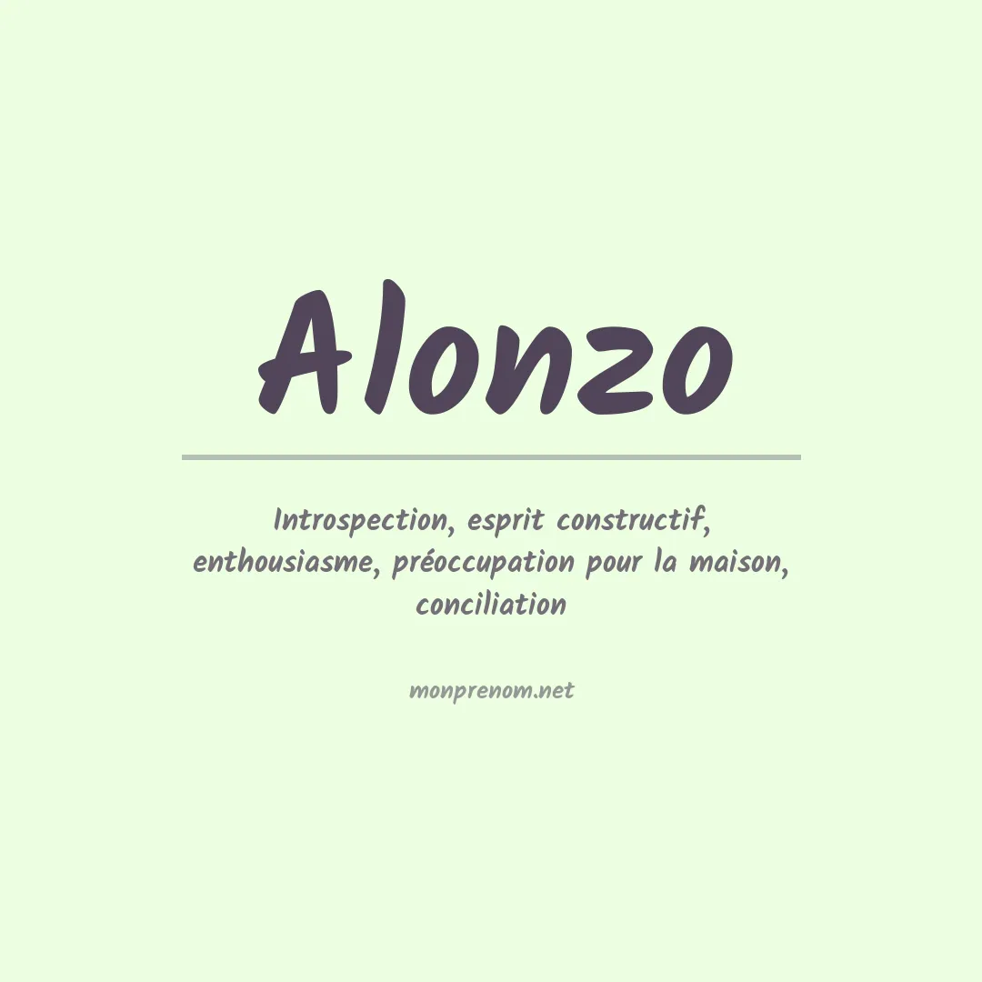 Prénom Alonzo