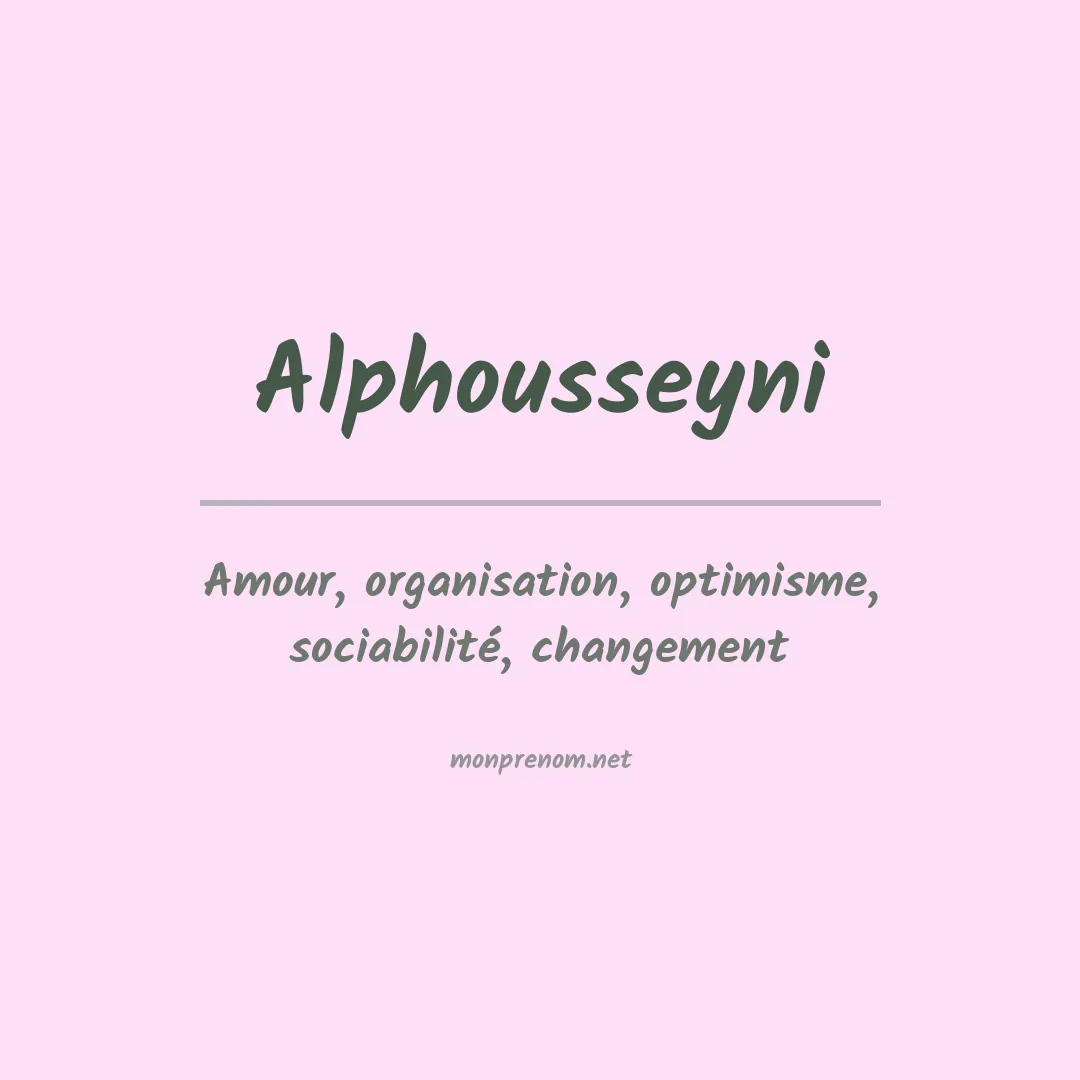 Prénom Alphousseyni