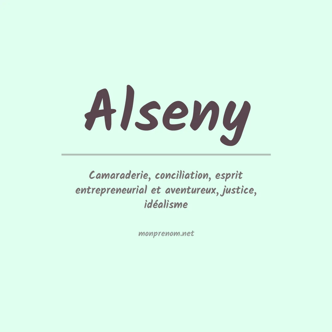 Prénom Alseny