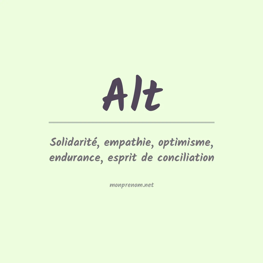 Prénom Alt
