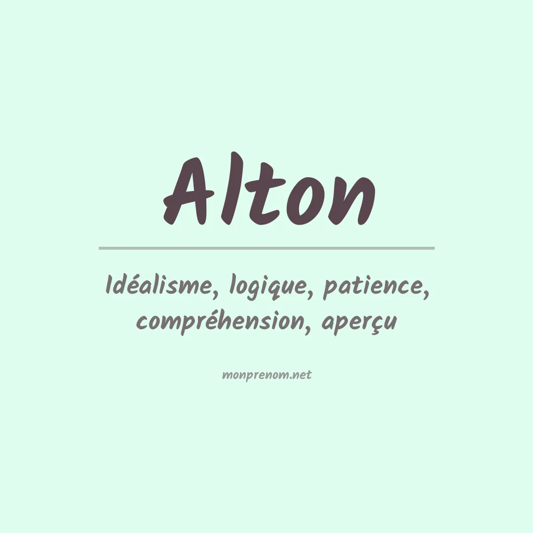 Prénom Alton