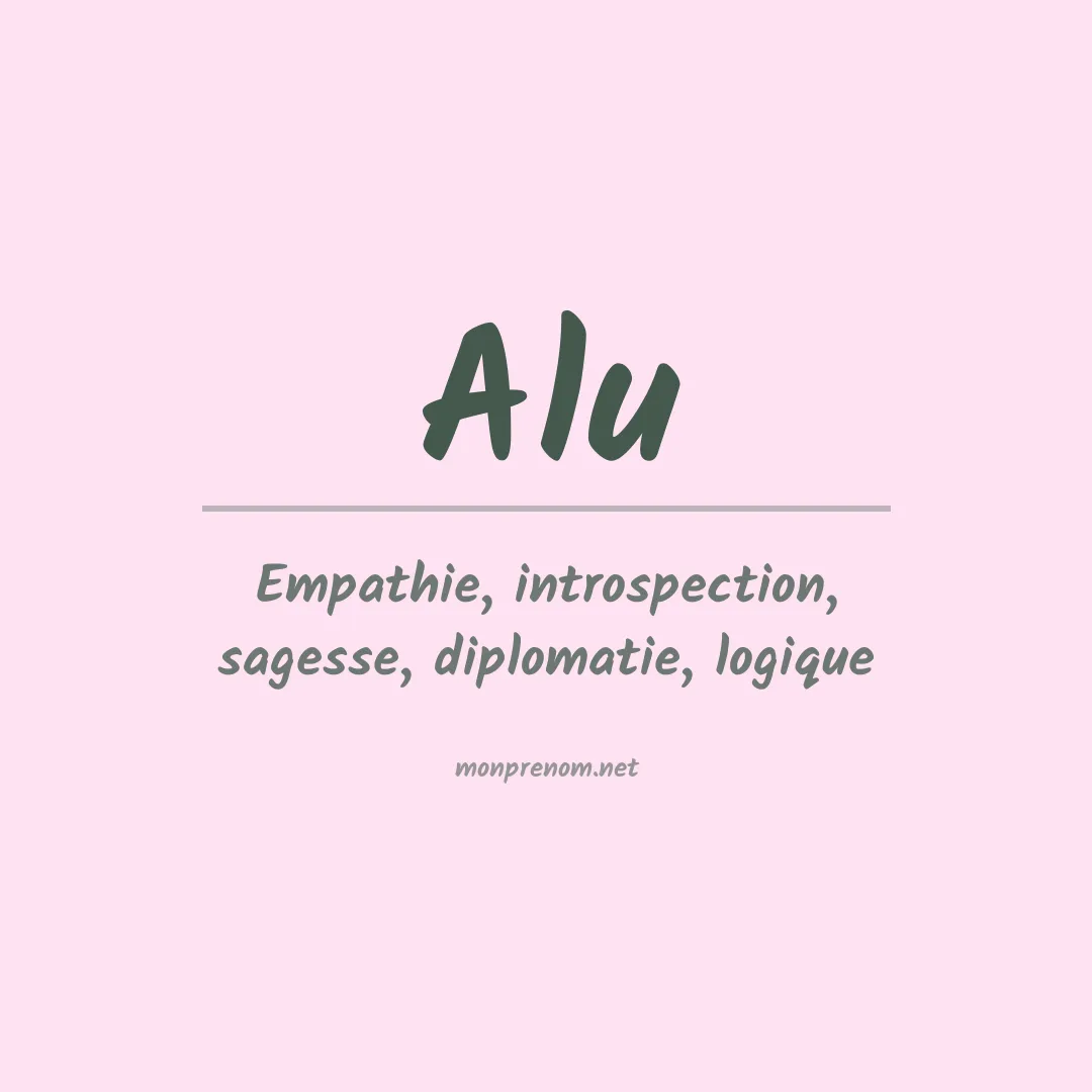 Prénom Alu