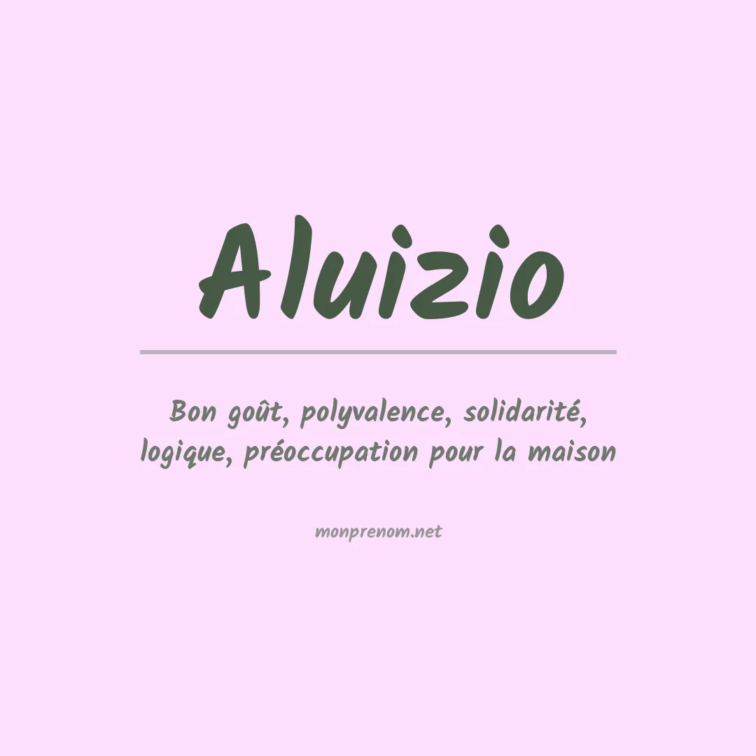 Prénom Aluizio