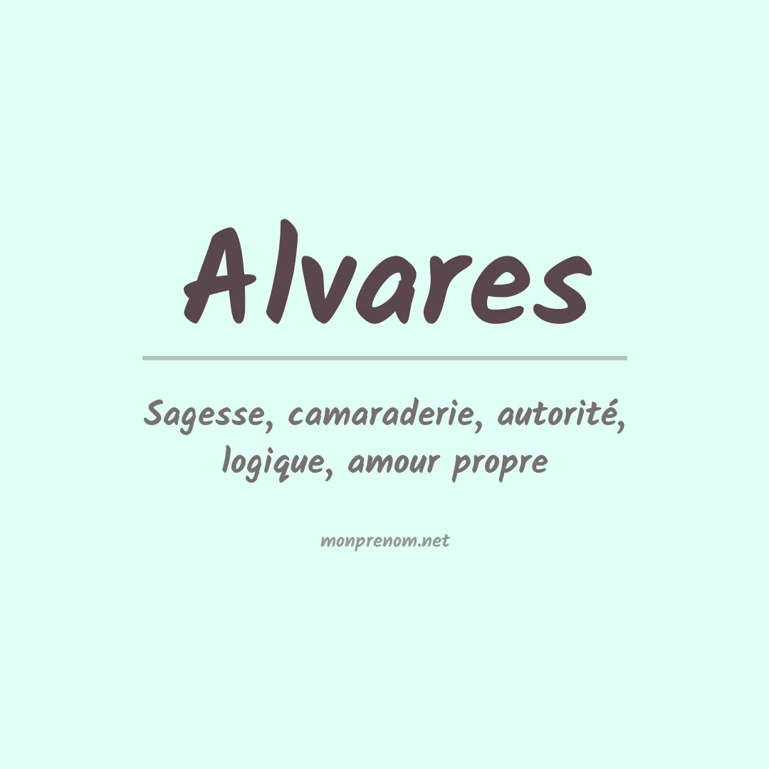 Prénom Alvares
