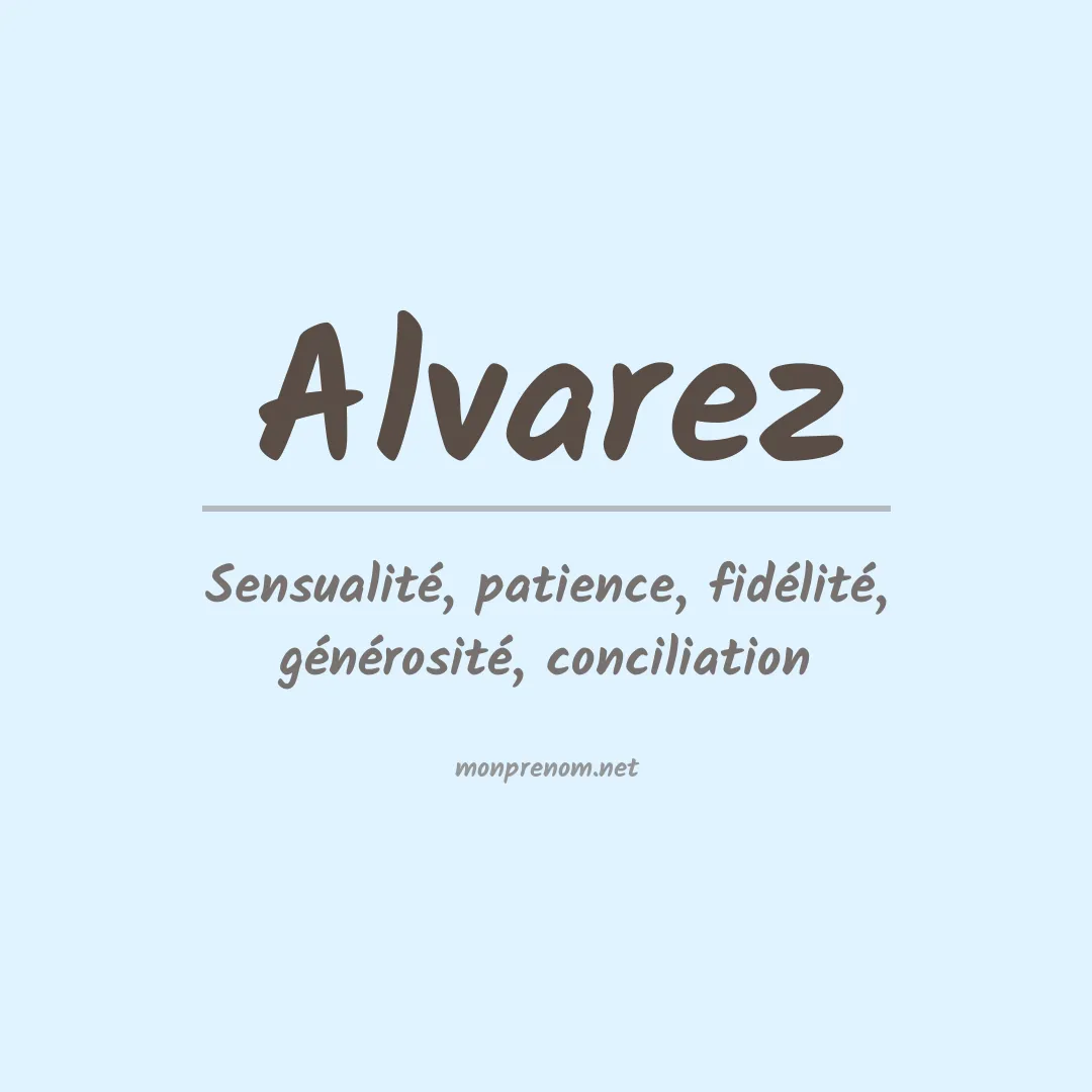 Prénom Alvarez