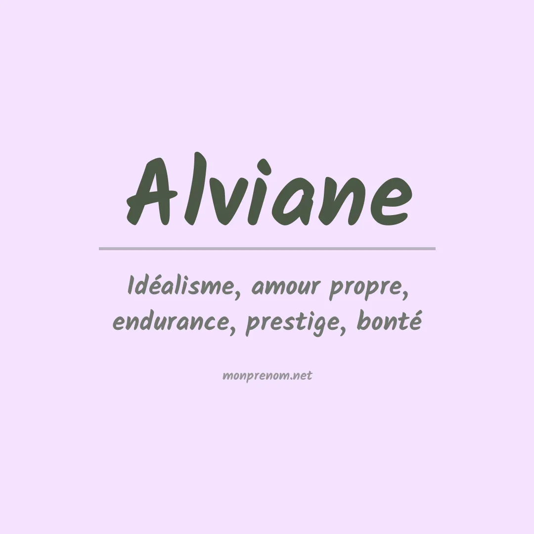 Signification du prénom Alviane