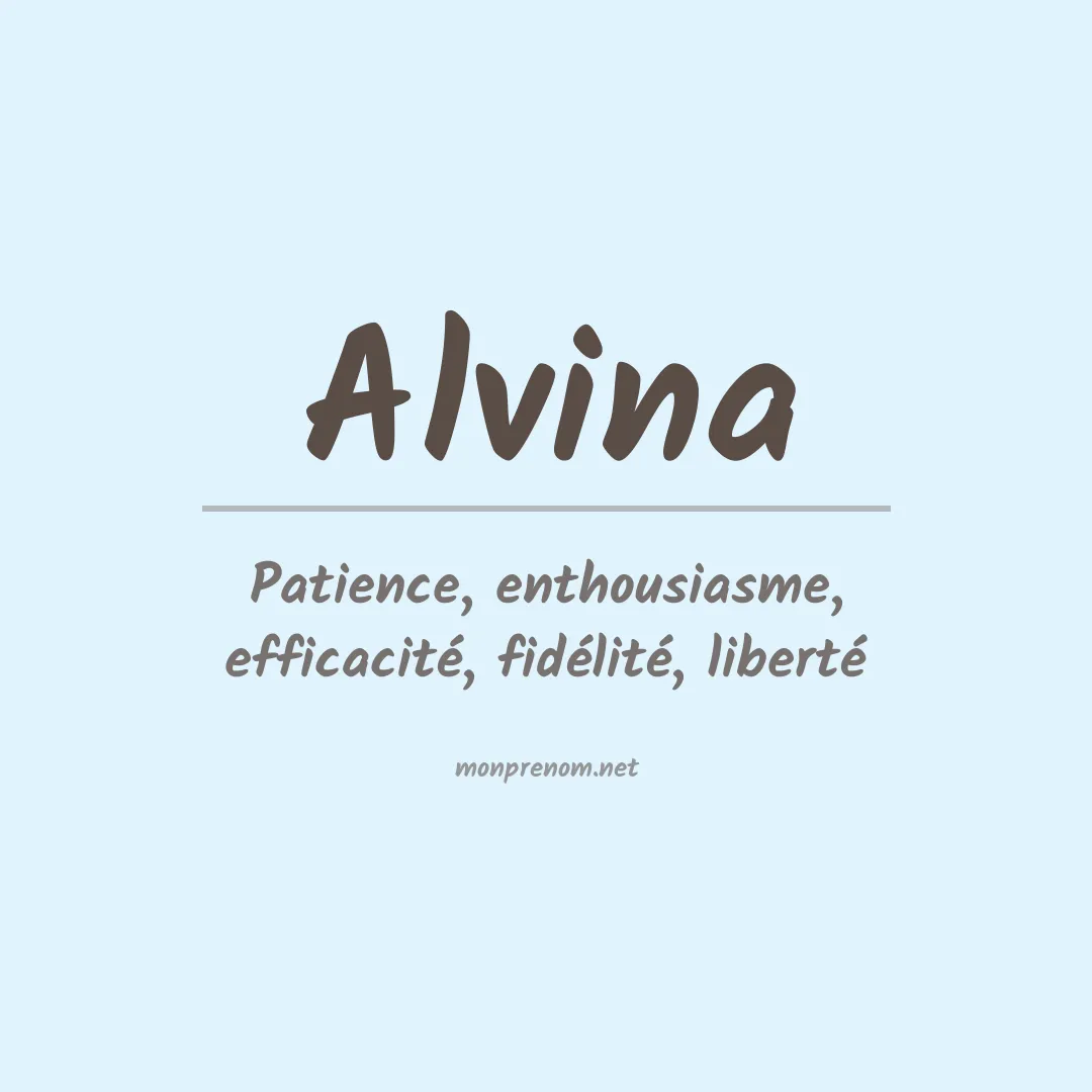 Prénom Alvina