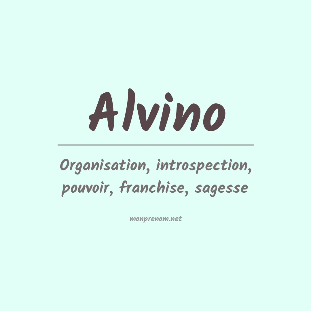 Prénom Alvino