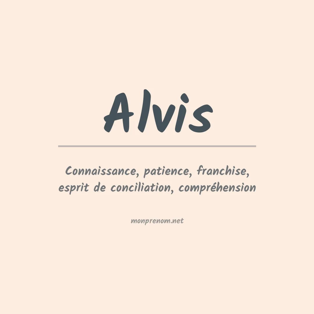 Prénom Alvis
