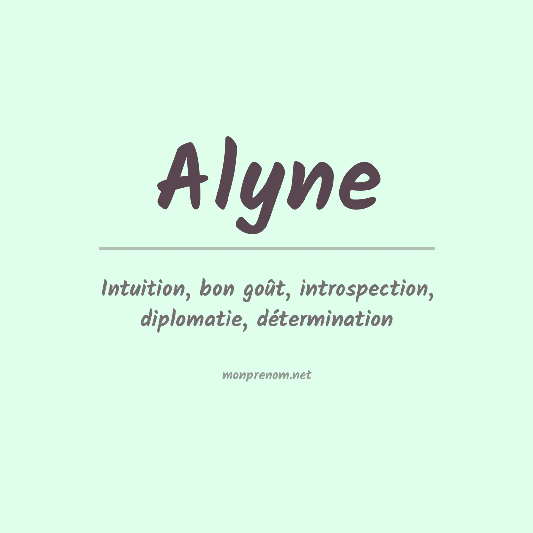 Prénom Alyne
