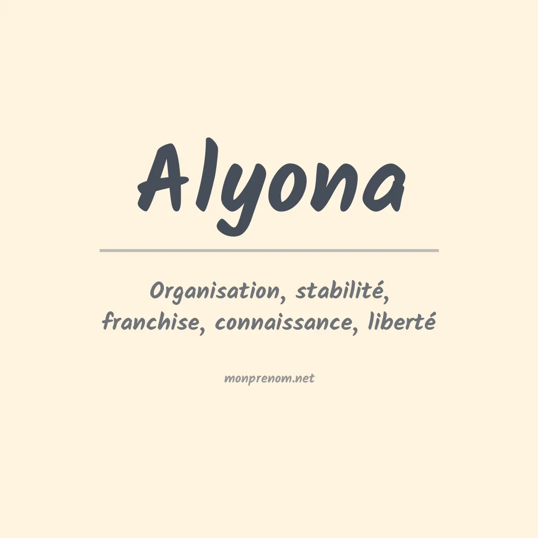 Signification du prénom Alyona