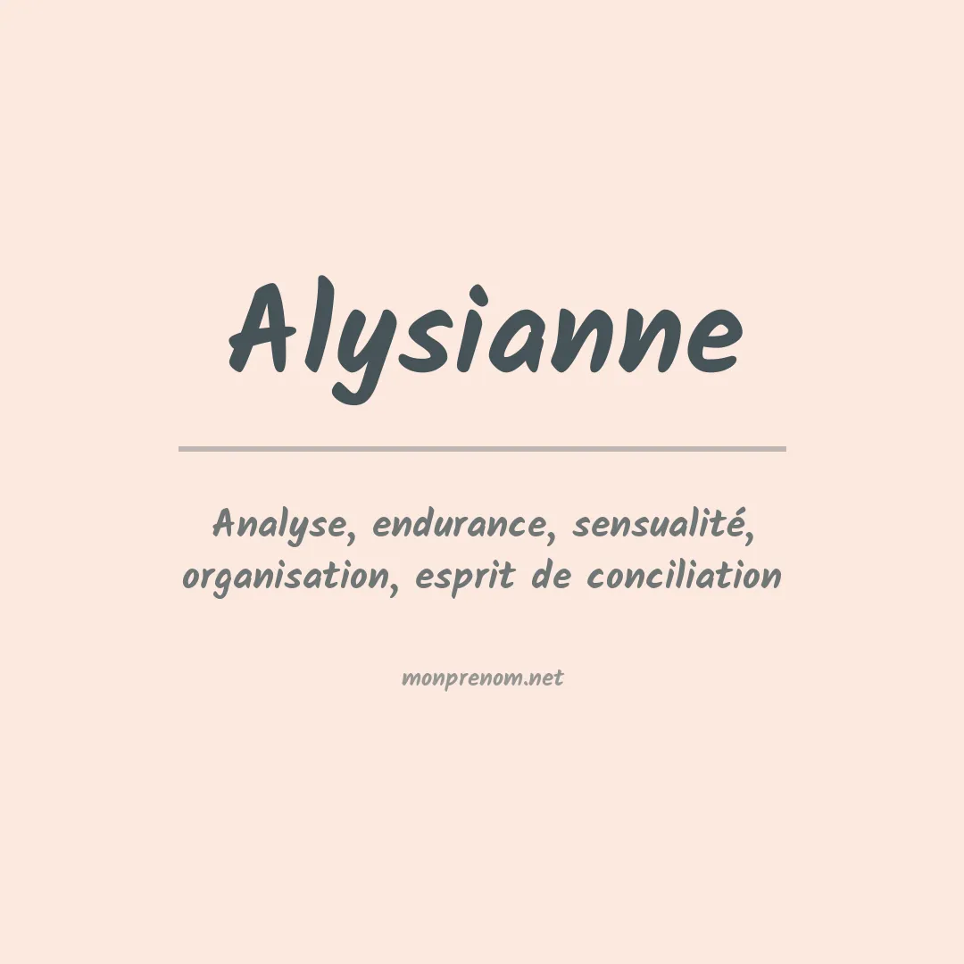 Prénom Alysianne