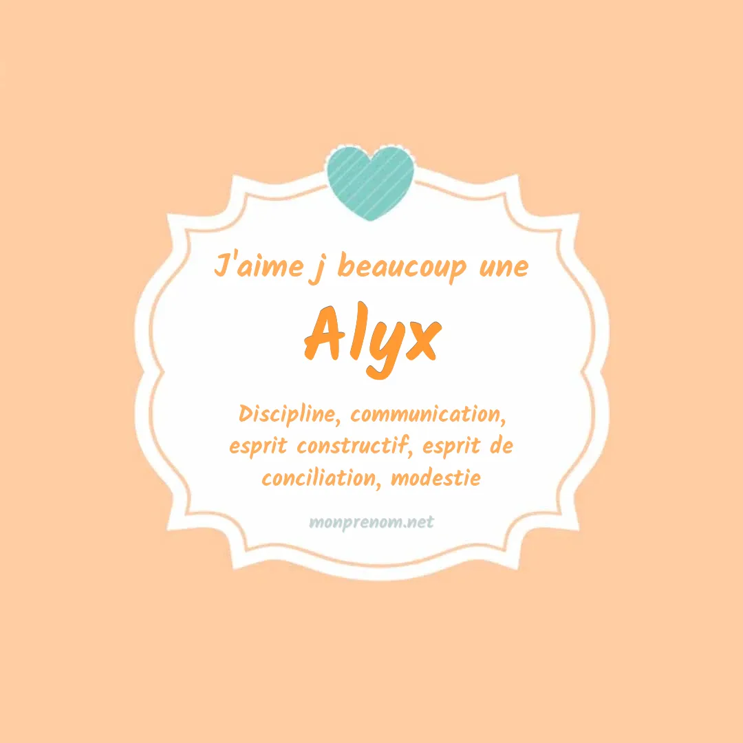 J'aime beaucoup Alyx