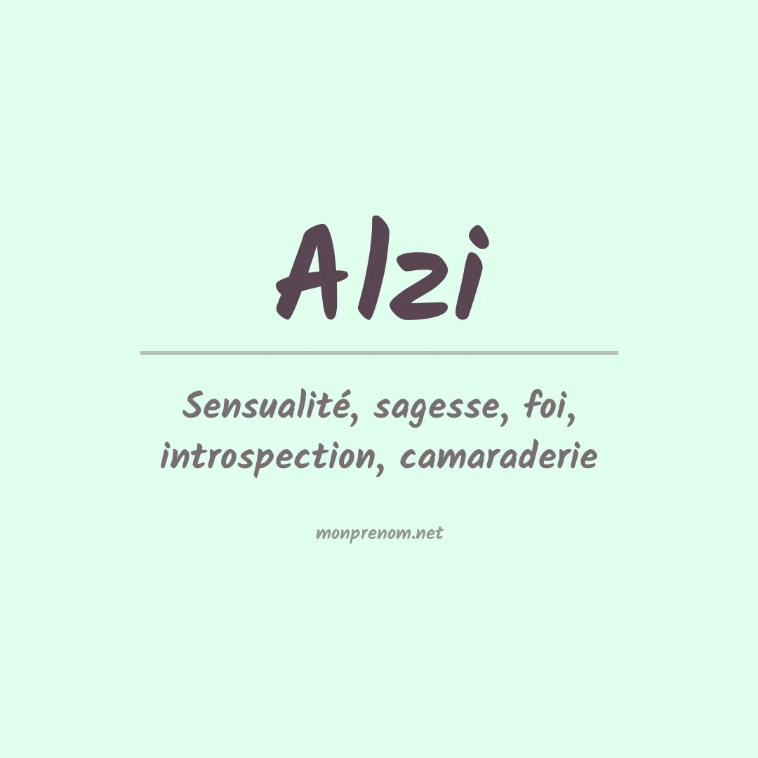 Prénom Alzi