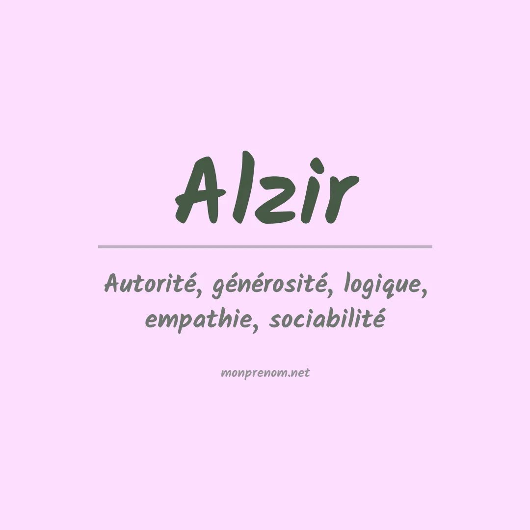 Prénom Alzir