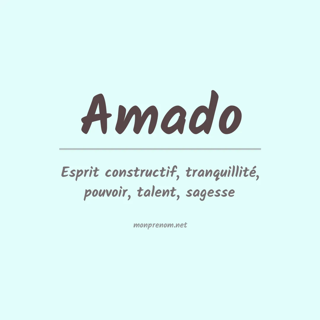 Prénom Amado