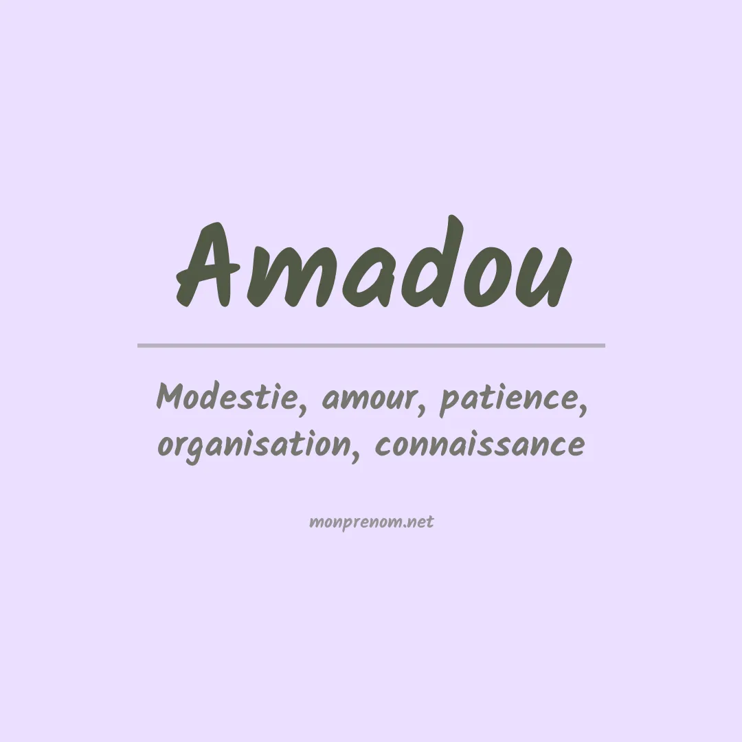 Prénom Amadou