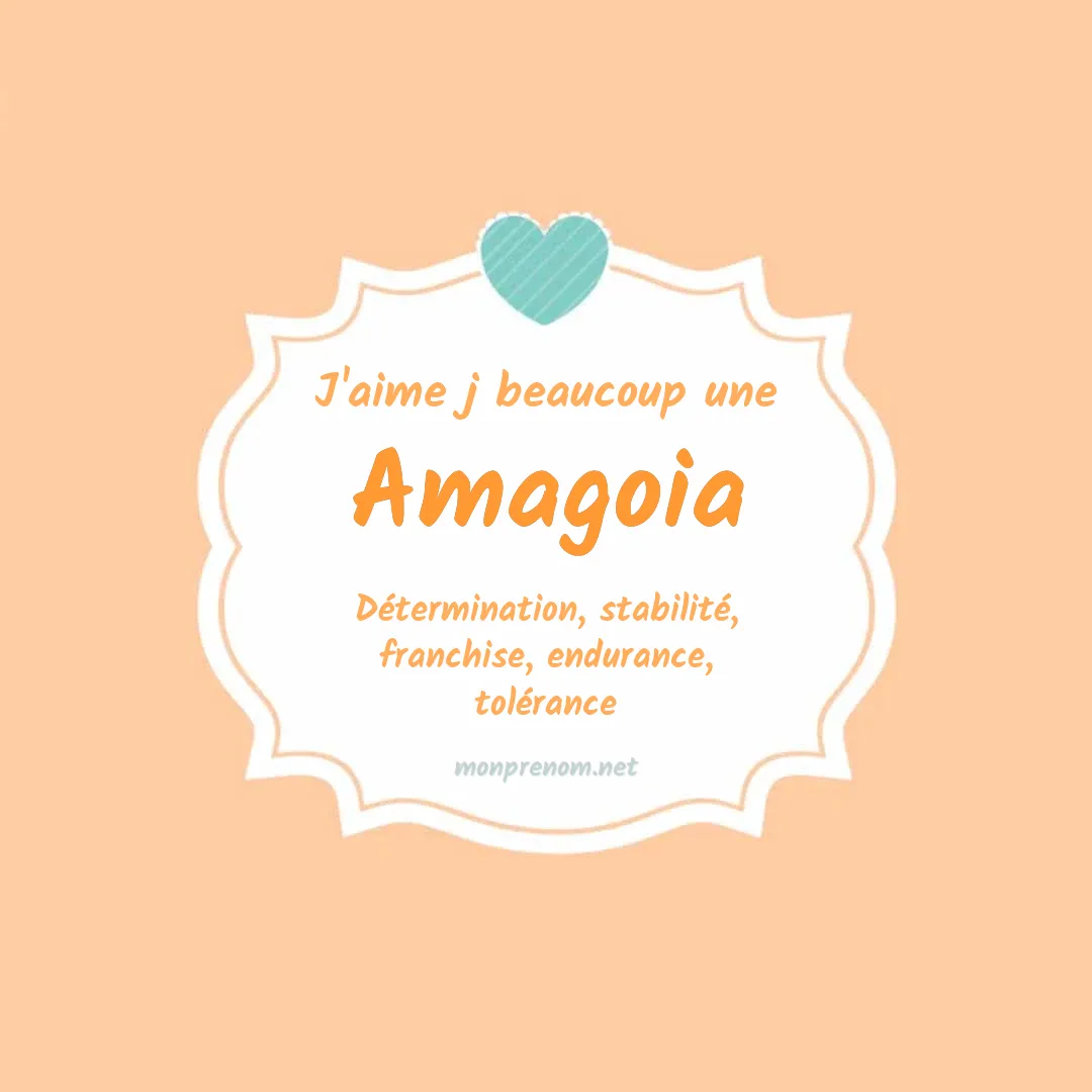 J'aime beaucoup Amagoia