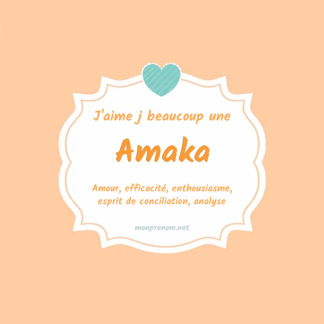 J'aime beaucoup Amaka