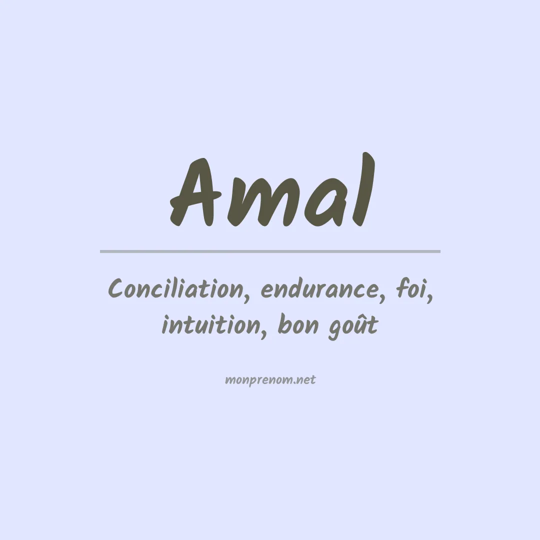 Prénom Amal