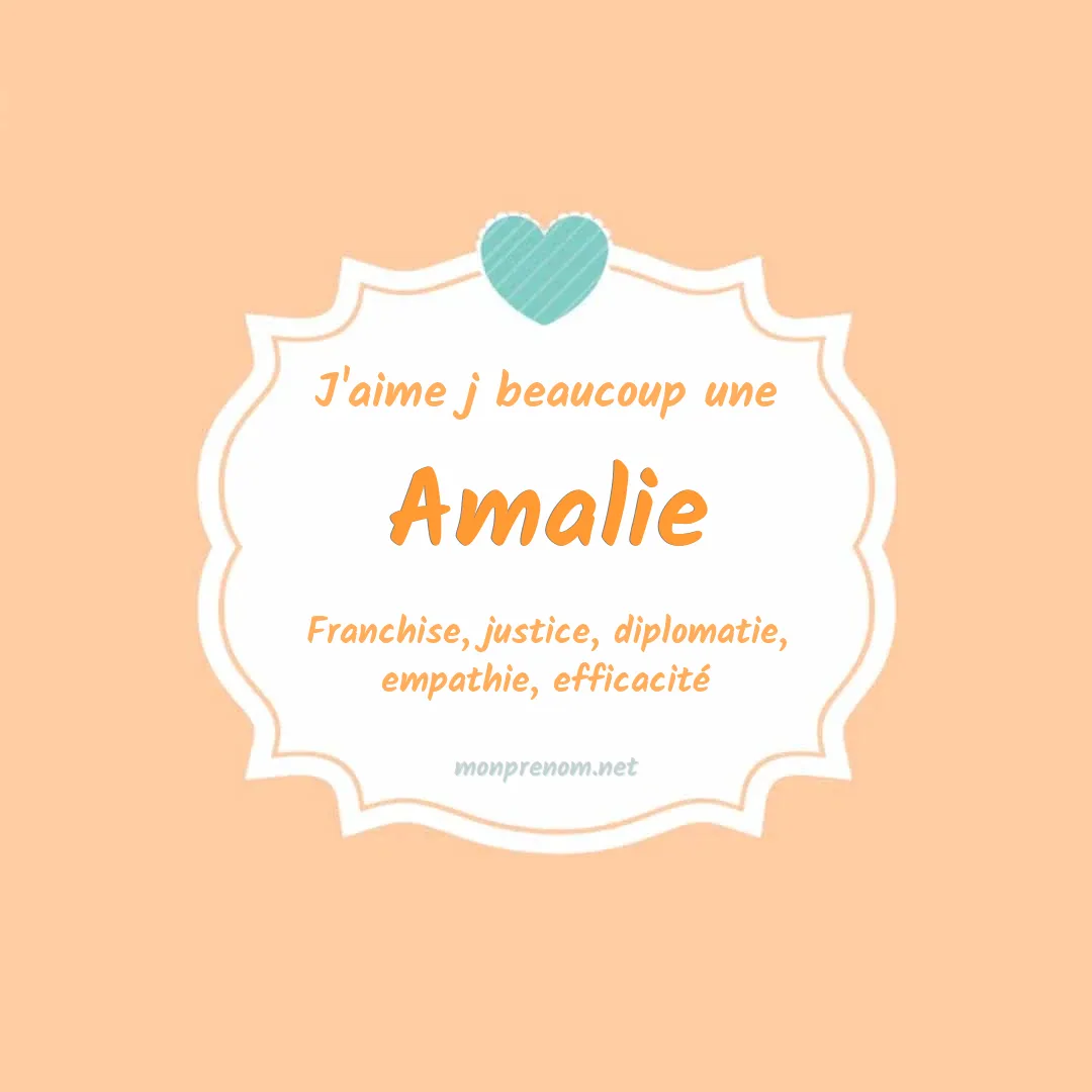 J'aime beaucoup Amalie