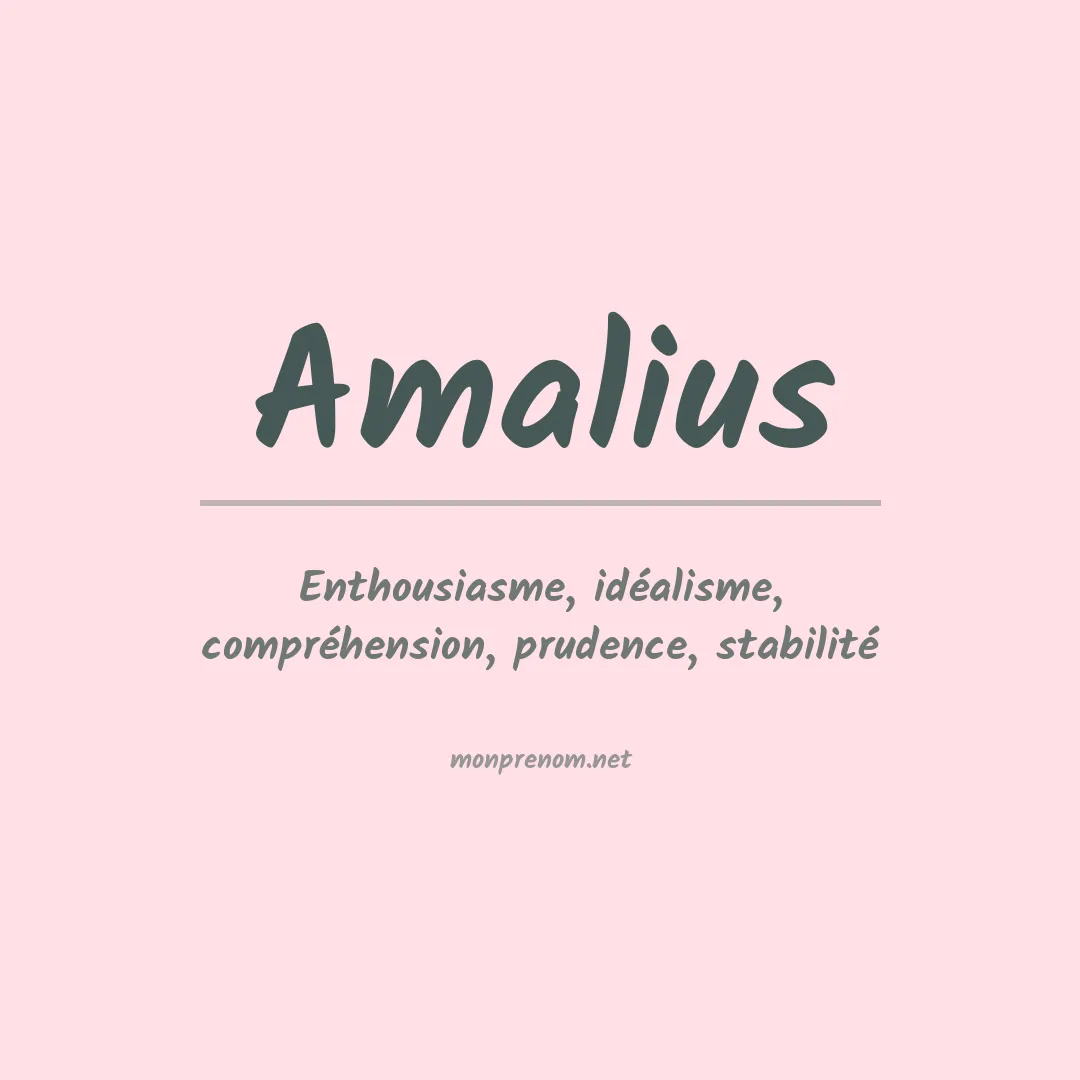 Signification du prénom Amalius