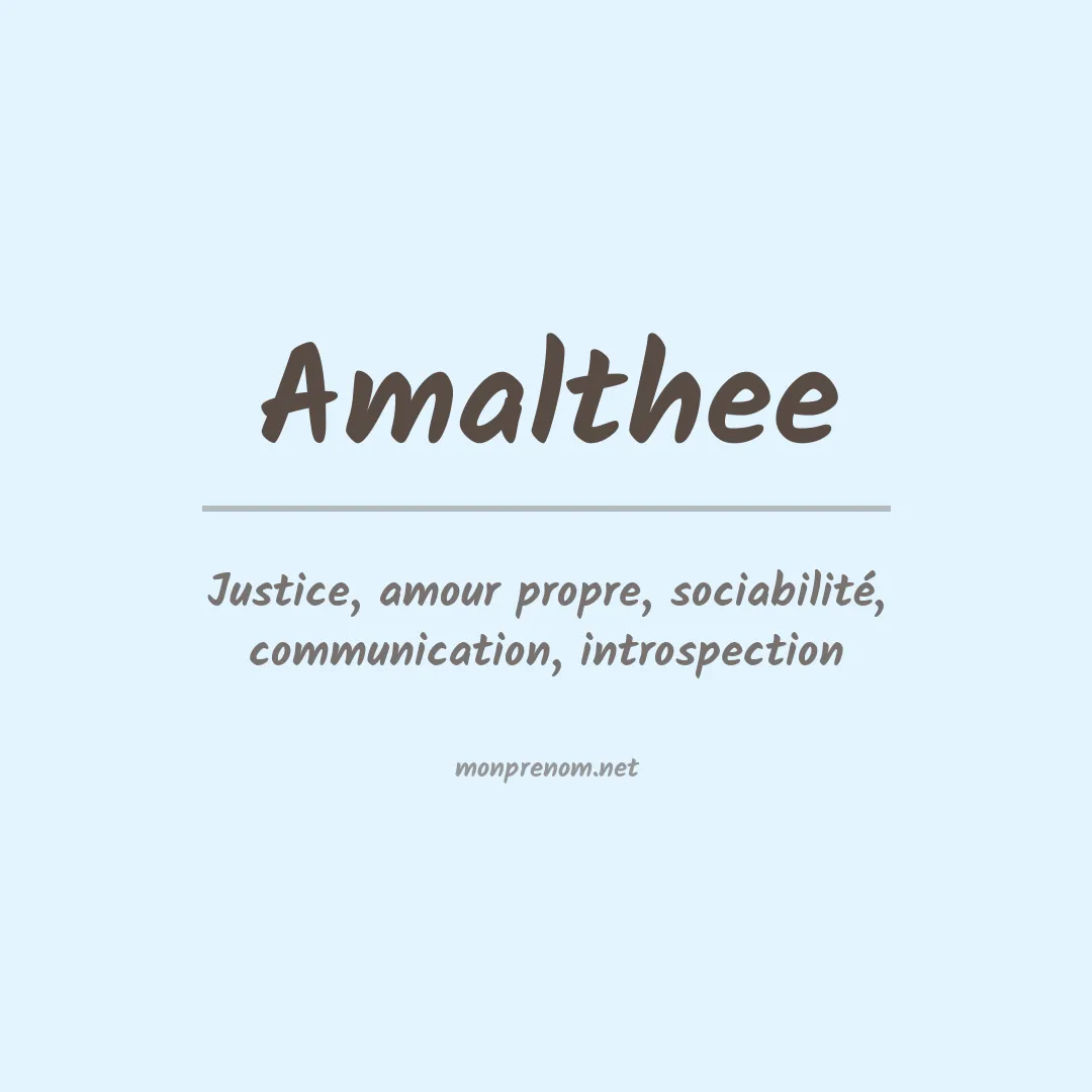 Prénom Amalthee