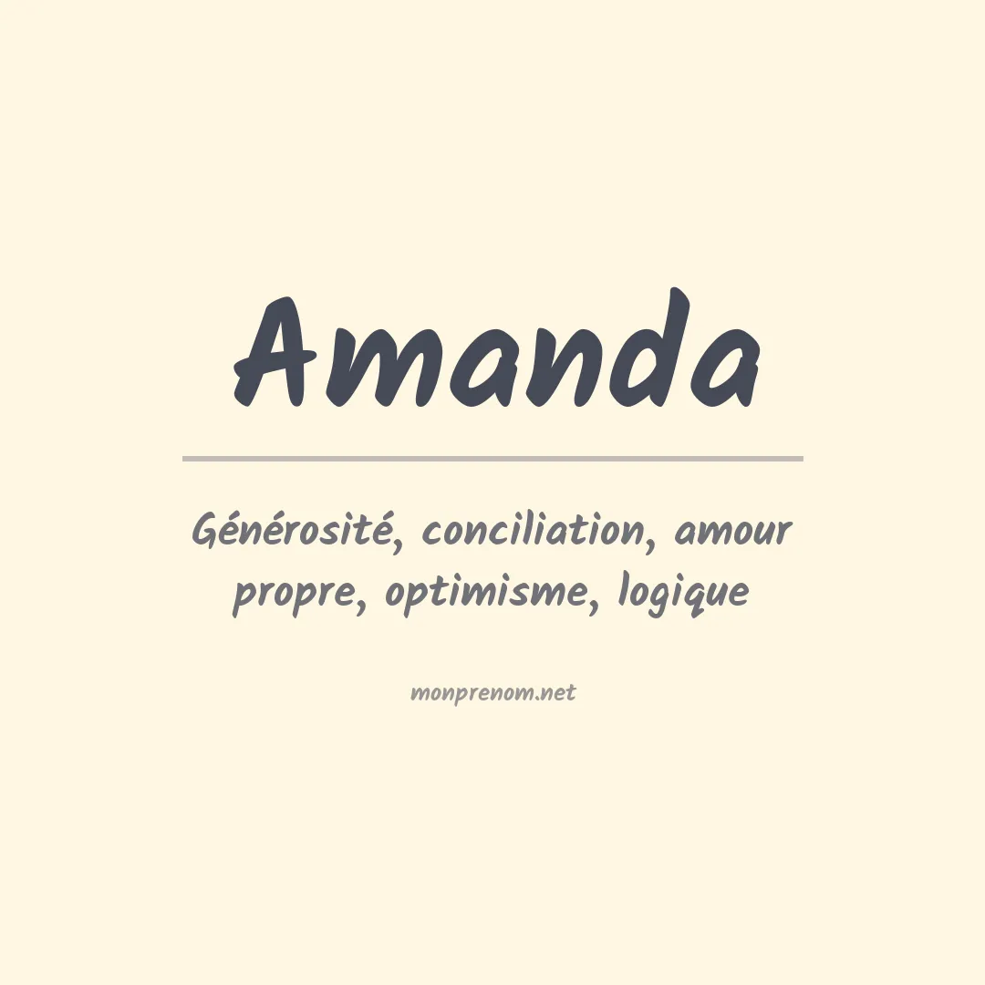 Prénom Amanda