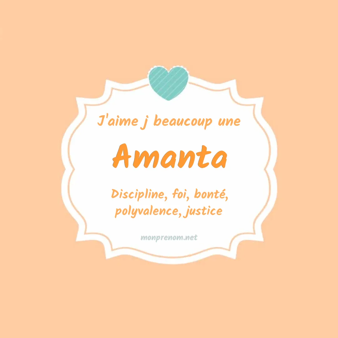 J'aime beaucoup Amanta