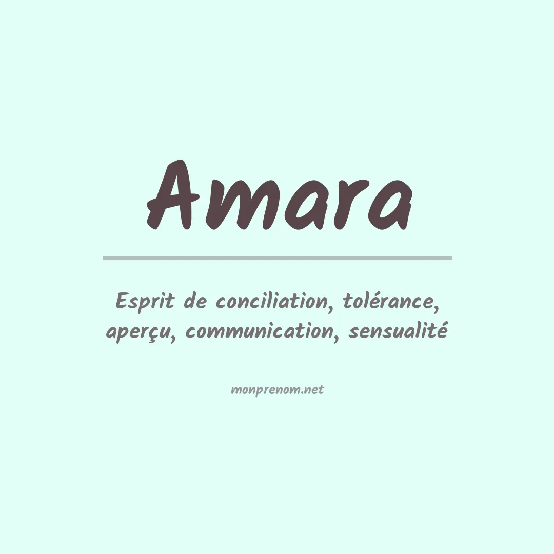Prénom Amara
