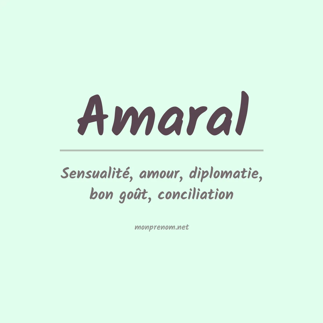 Prénom Amaral