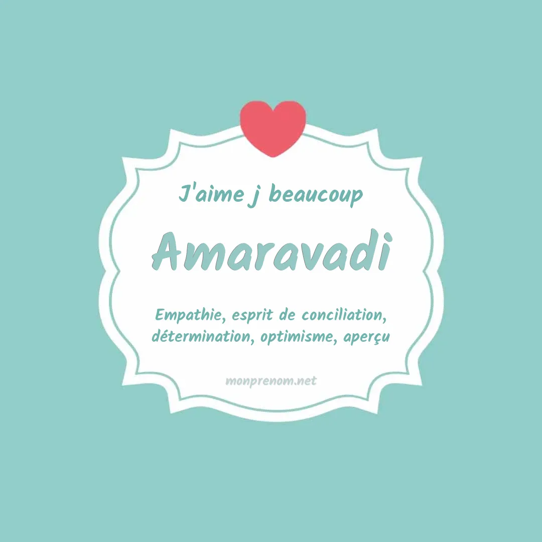 J'aime beaucoup Amaravadi