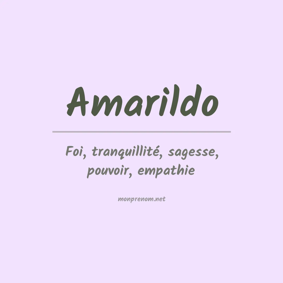 Prénom Amarildo