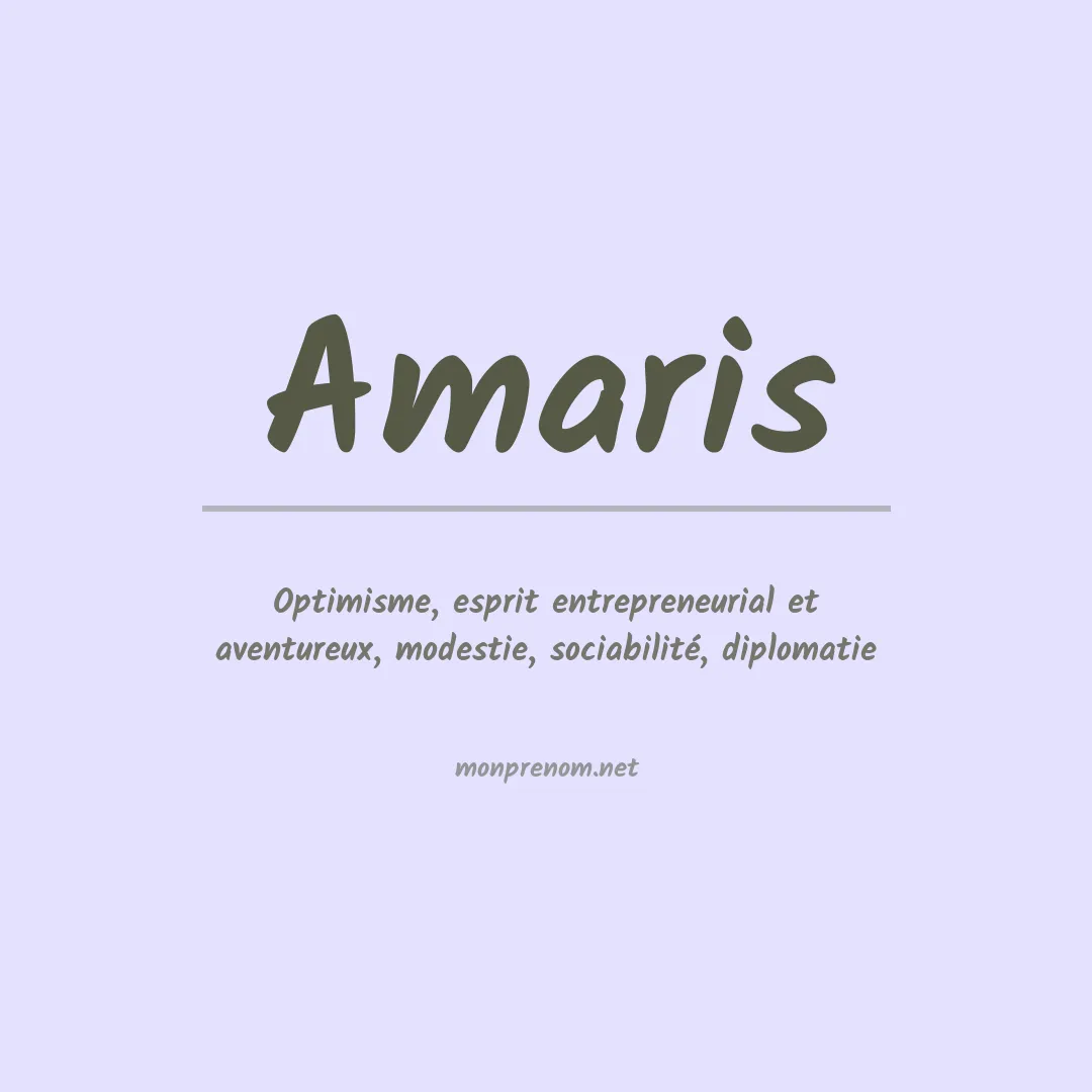 Prénom Amaris