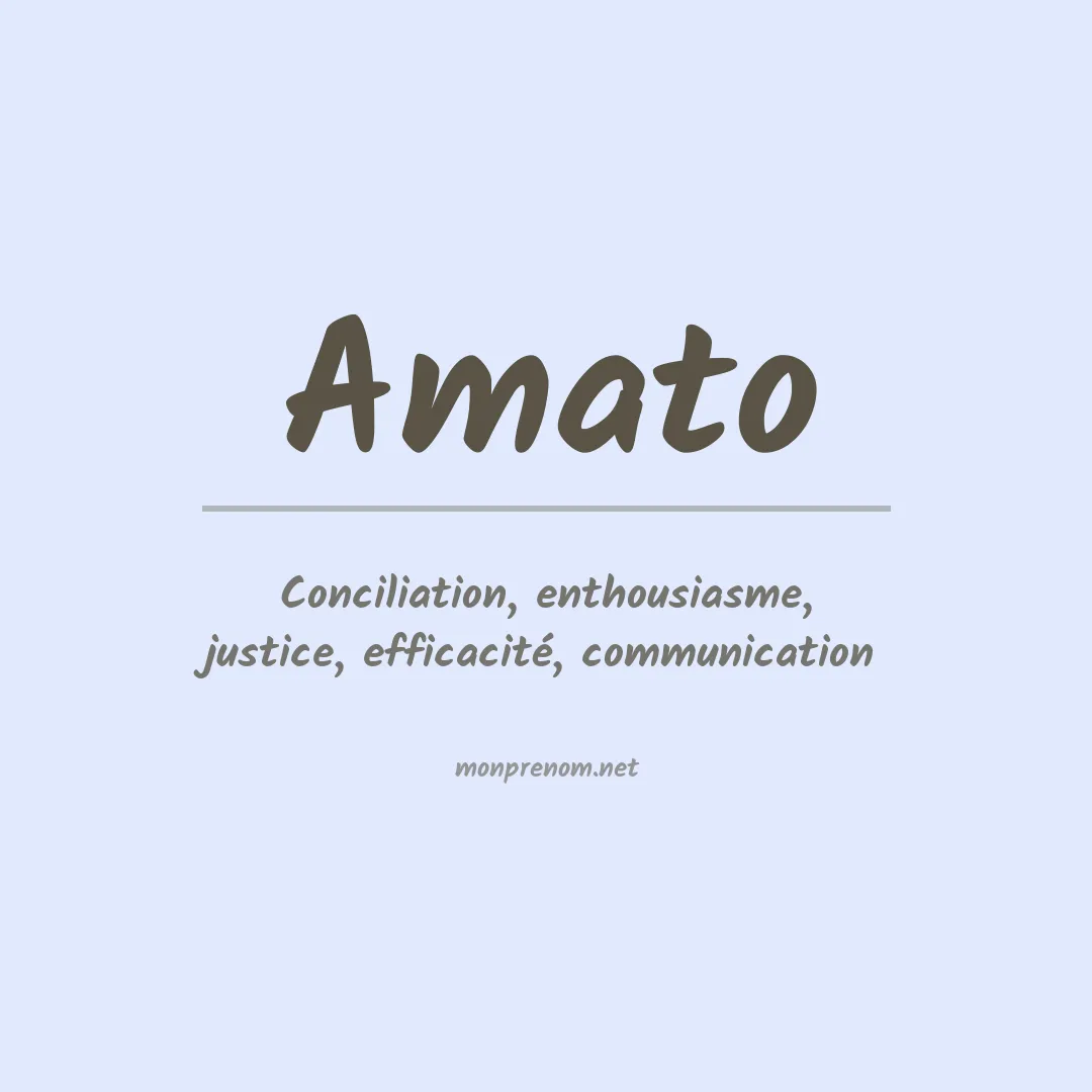 Prénom Amato