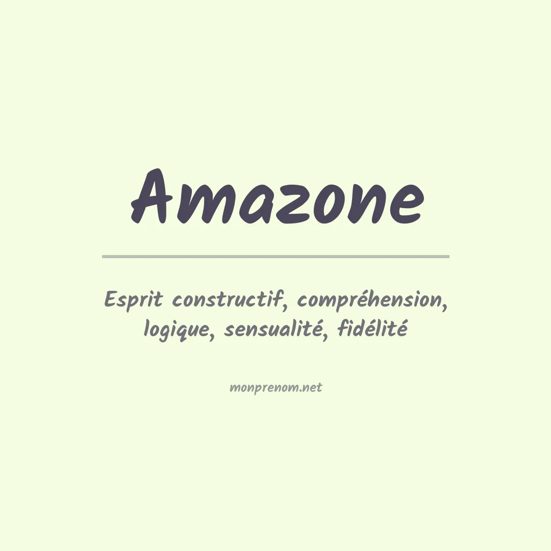 Signification du prénom Amazone
