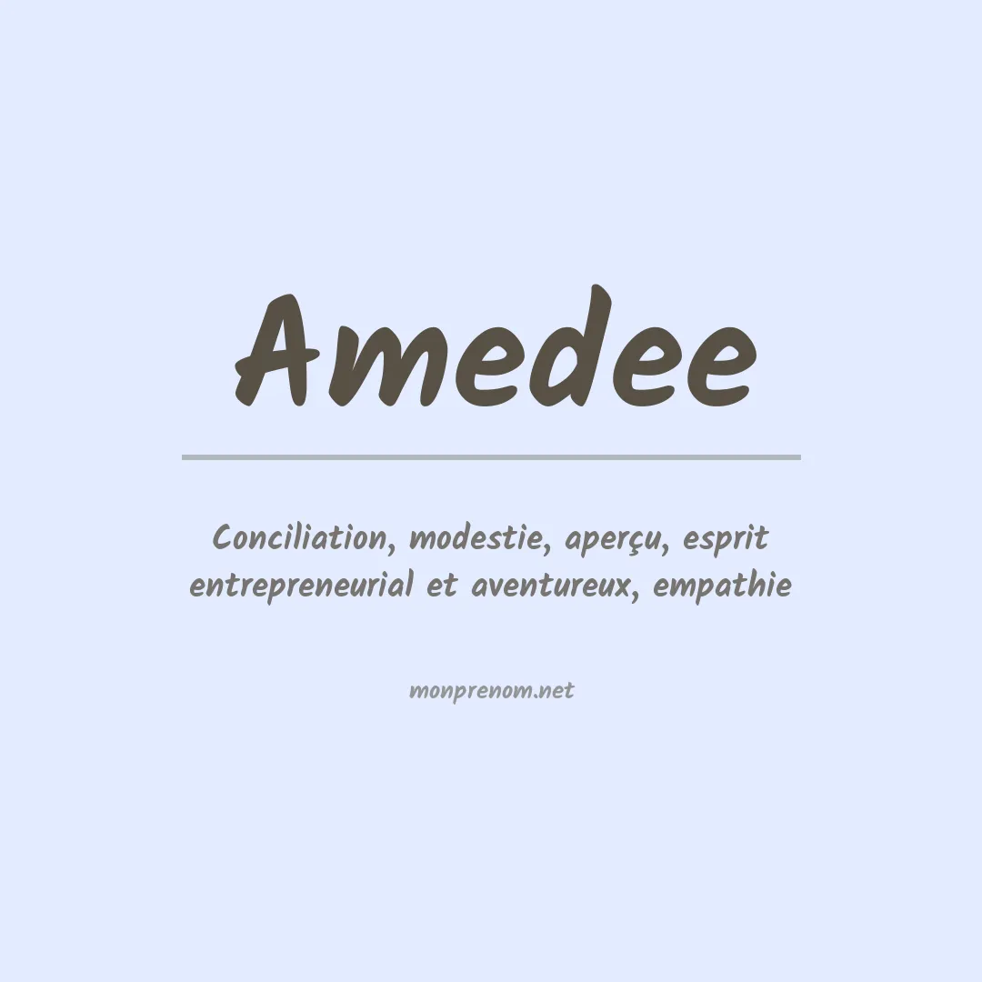 Prénom Amedee