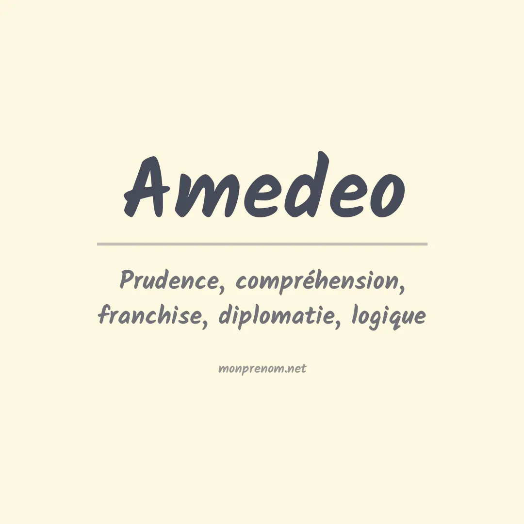 Prénom Amedeo