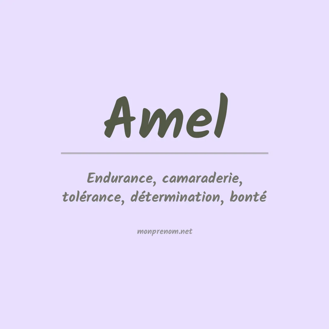 Prénom Amel