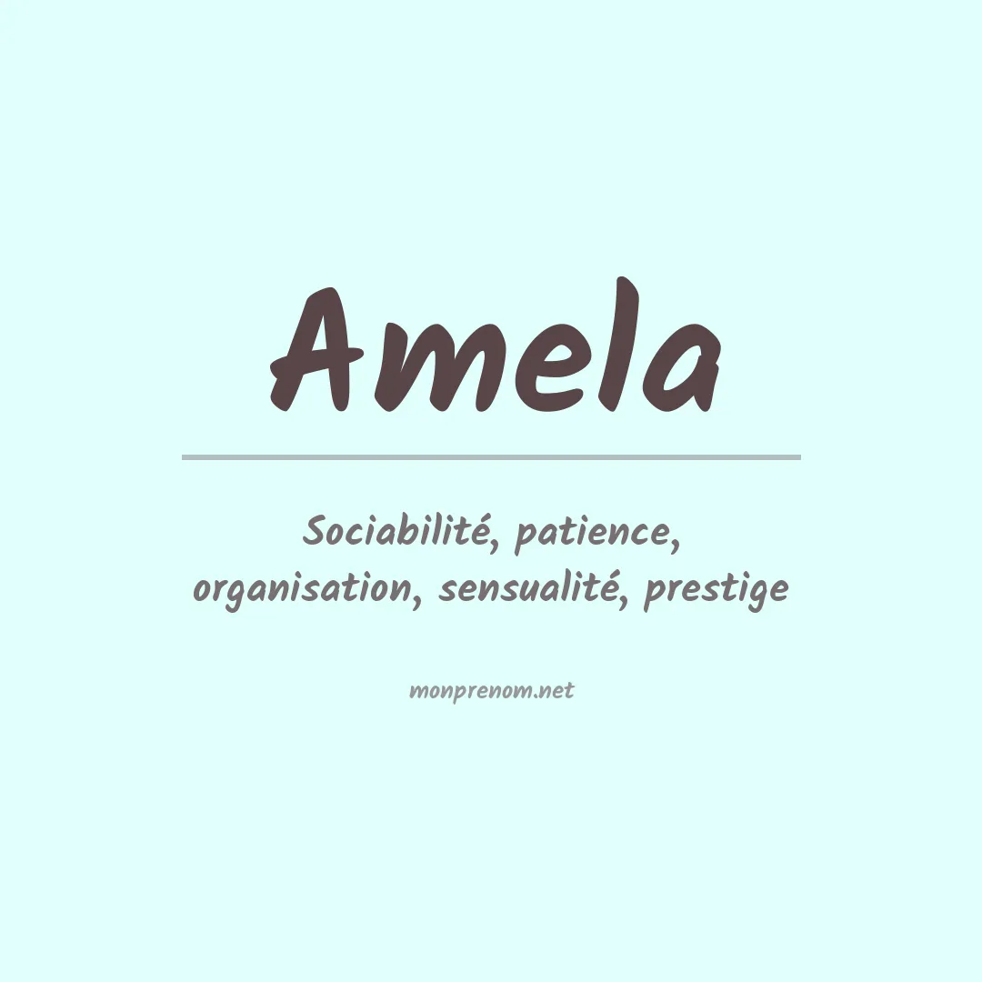 Prénom Amela