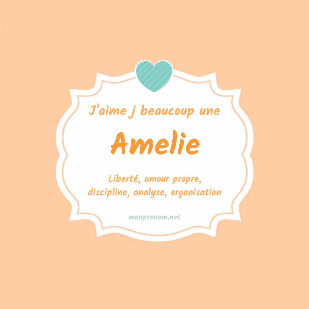 J'aime beaucoup Amelie