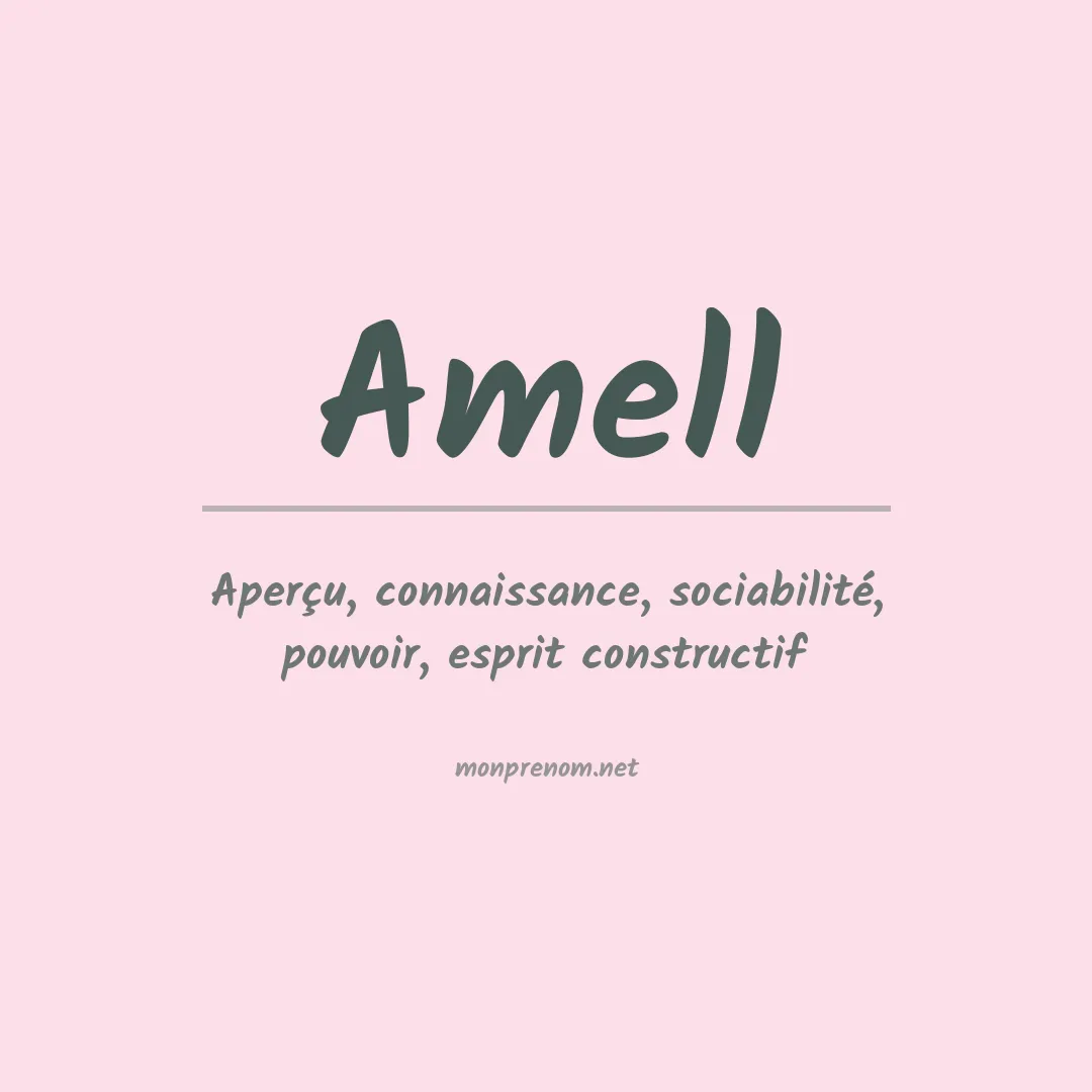 Prénom Amell