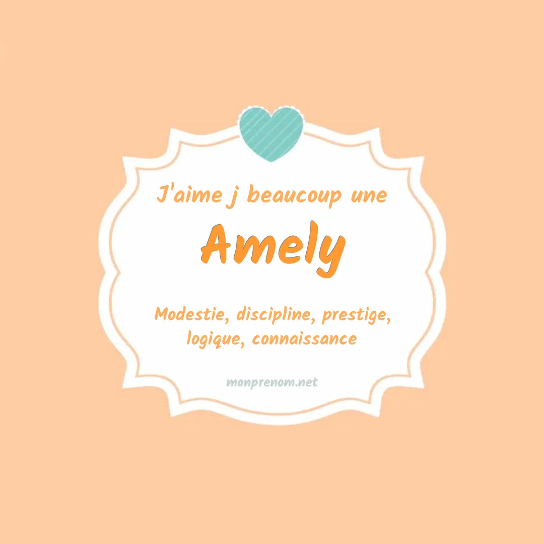 J'aime beaucoup Amely