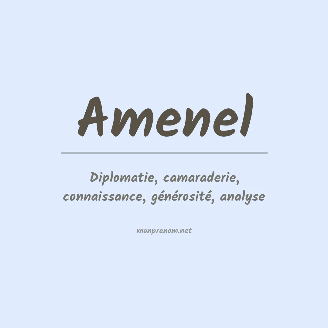 Prénom Amenel