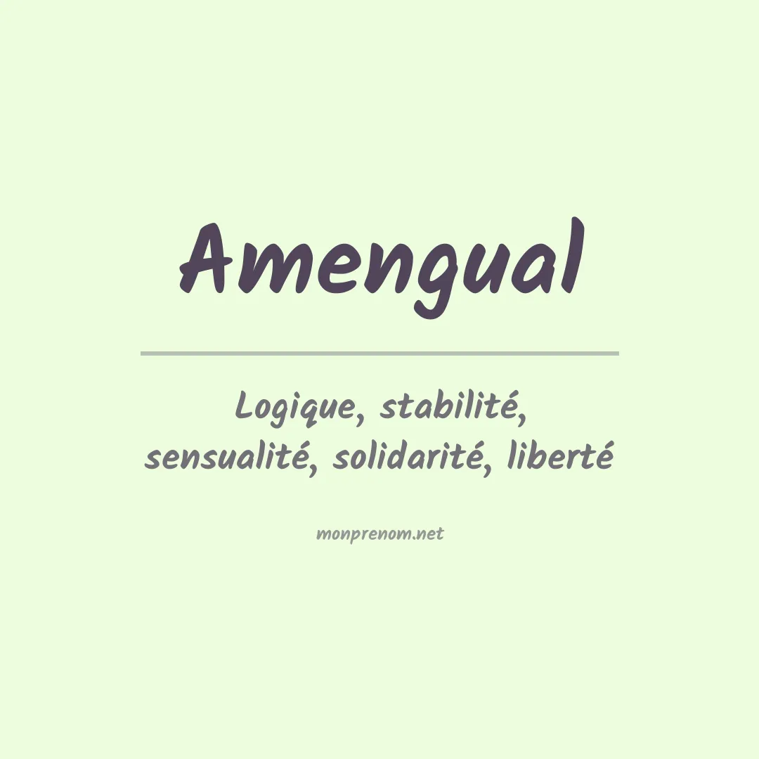 Prénom Amengual