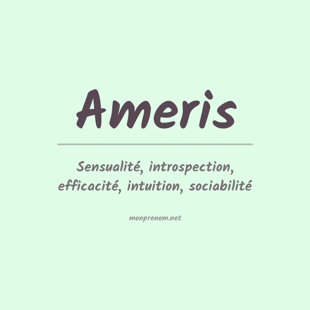 Prénom Ameris