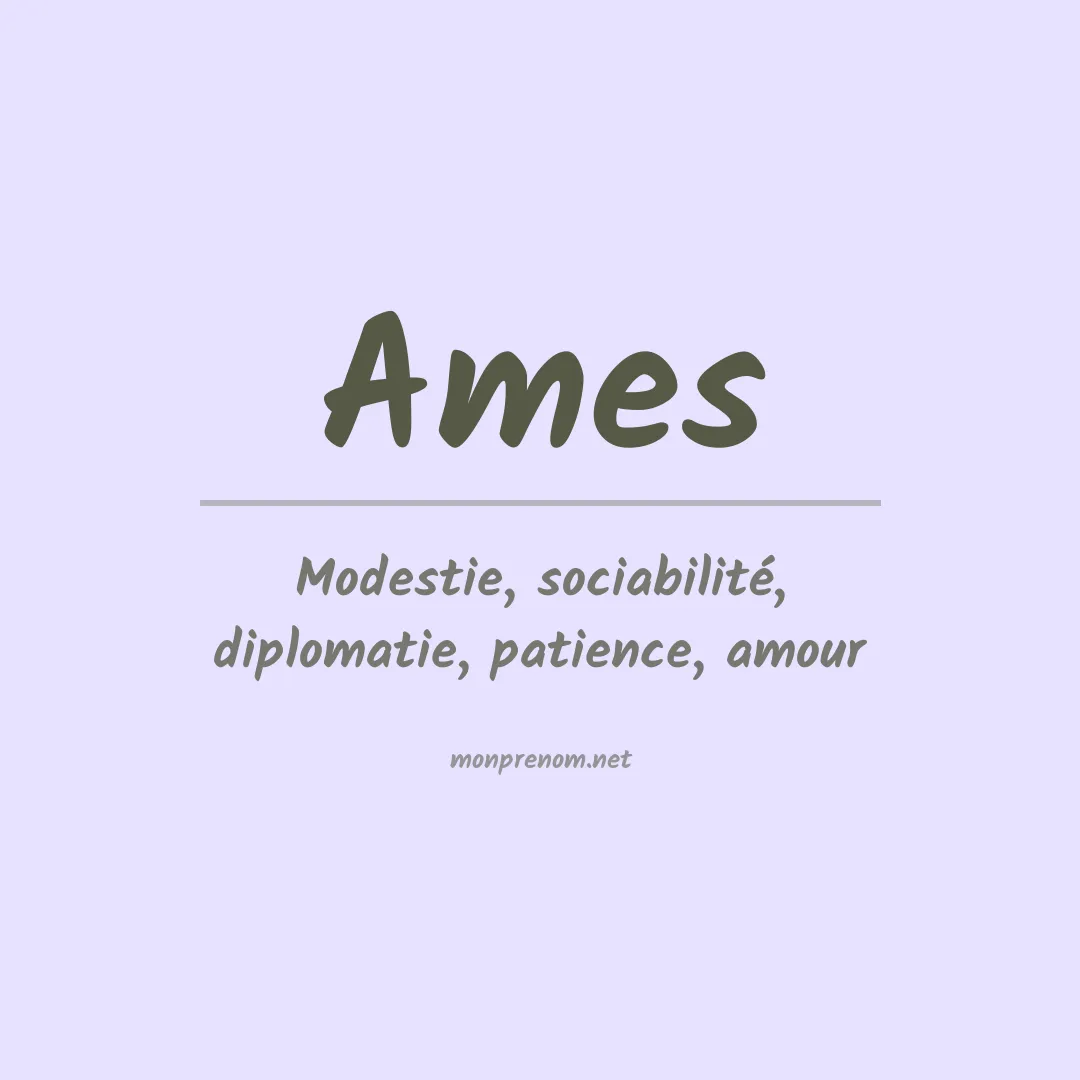 Prénom Ames