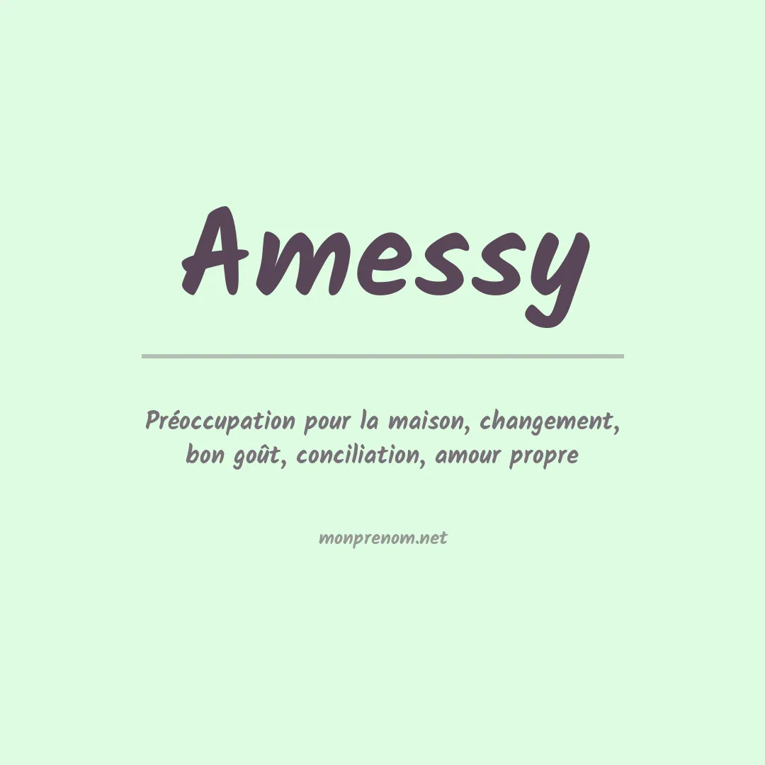 Prénom Amessy