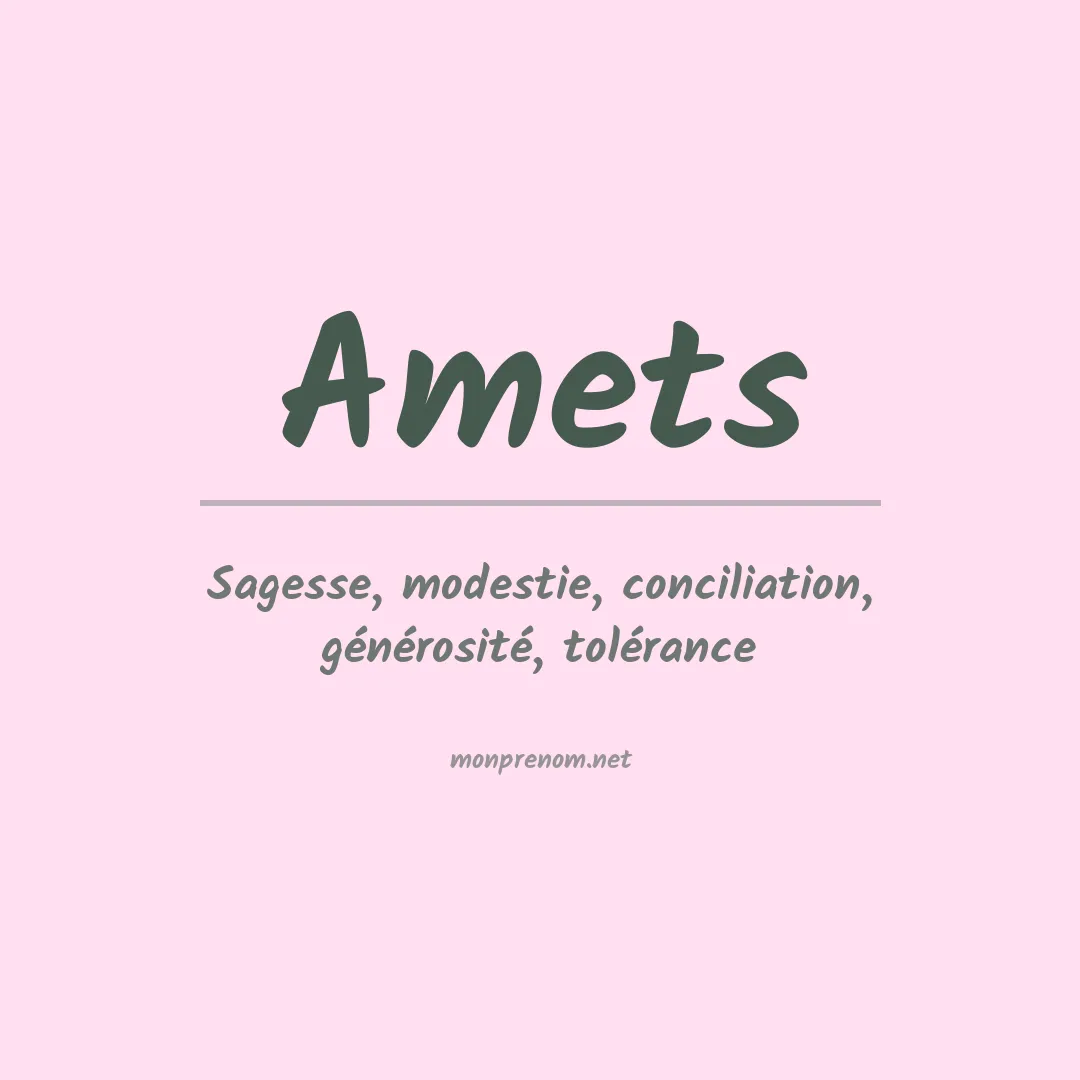 Prénom Amets