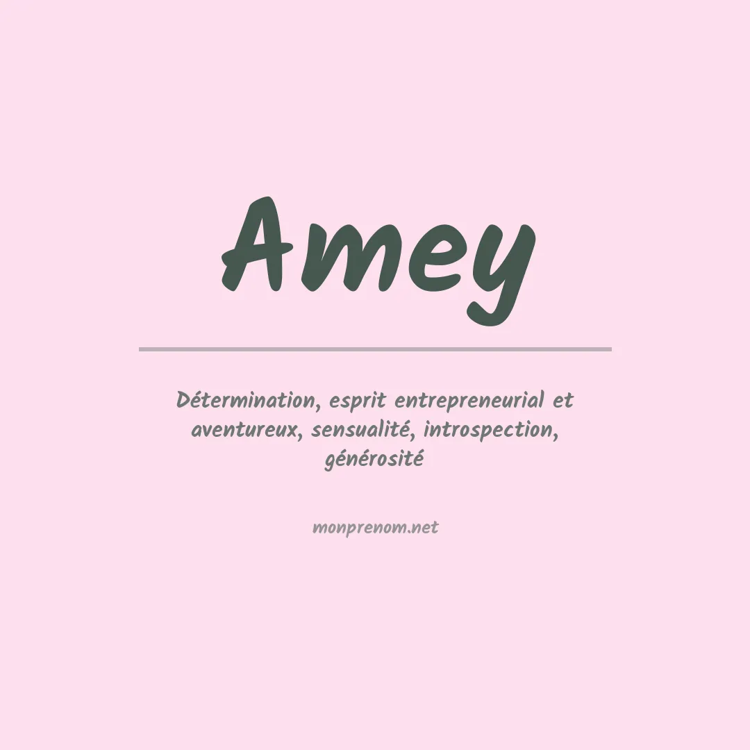 Prénom Amey